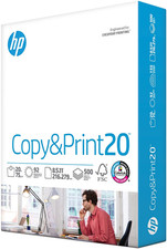 HP Printer Paper 8.5 X 11 Paper Copy Print 20 Lb 1 Ream Case - 500 Sheets