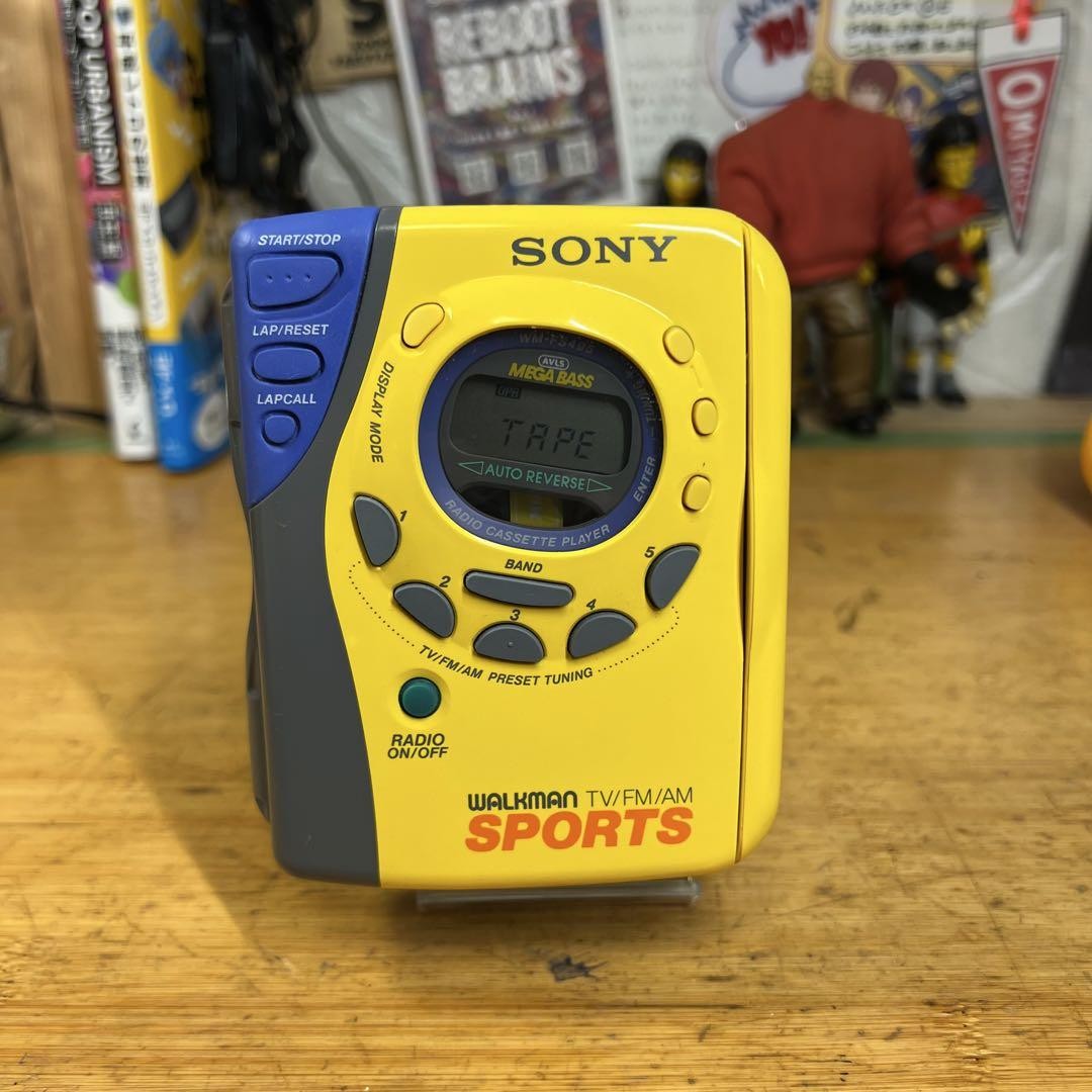 Sony Walkman WM-FS495 Sports Cassette Player Vintage Tested Working Japan JP
