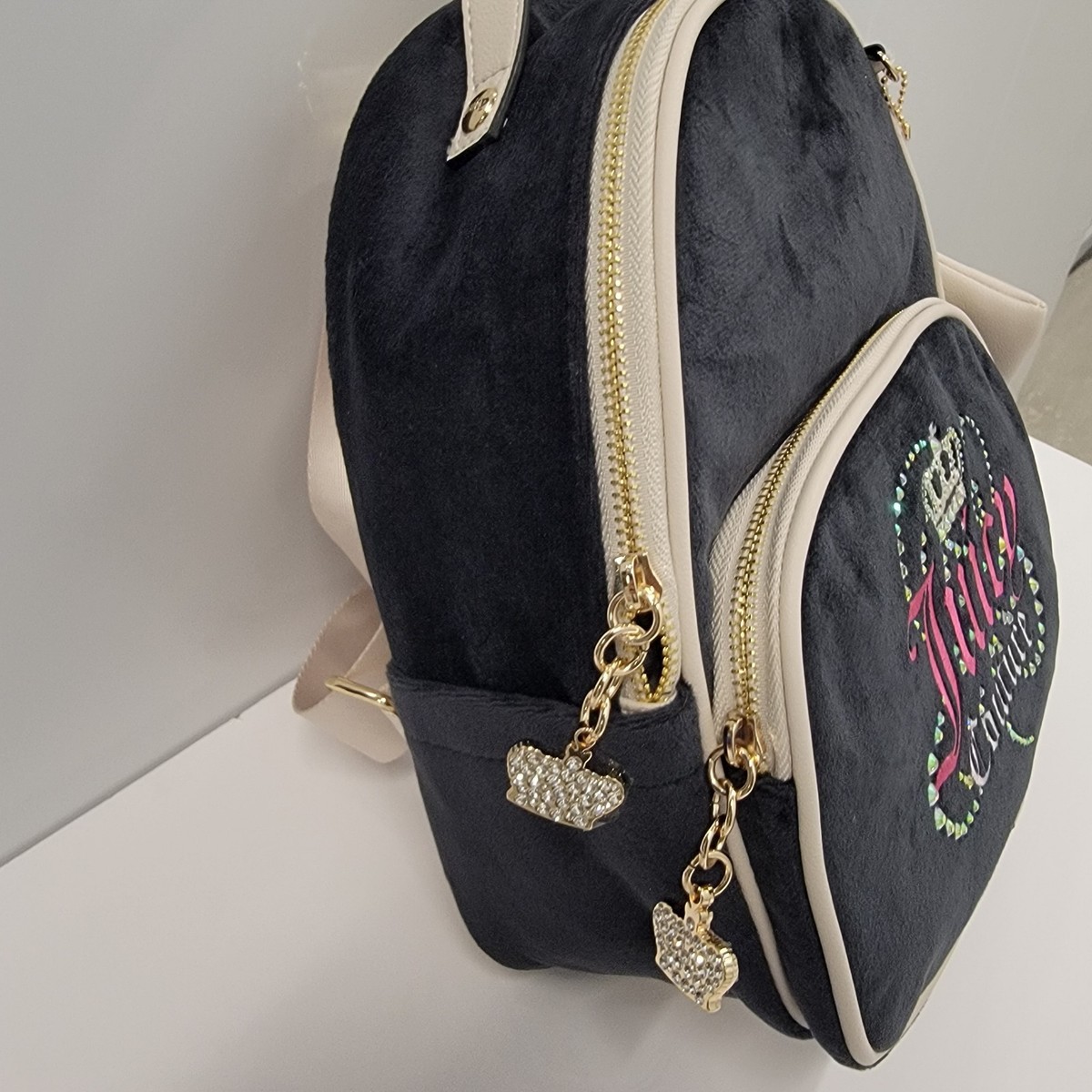 Juicy Couture Word Play Backpack Liquorice with Card Coin Purse and Charm NEW NEW! Juicy Couture Dreamy Juicy Licorice Crystal Backpack  main image 2