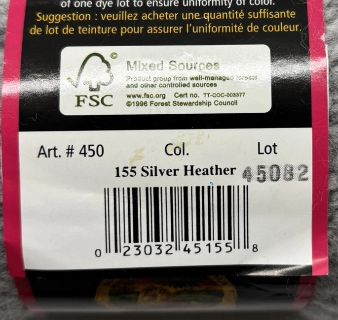 Hilo Jiffy marca León "Silver Heather" 1 madeja #2015 Foto 4 de 4