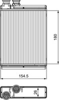 Valeo 811517 WäRmetauscher, Innenraumheizung FüR CitroËN
