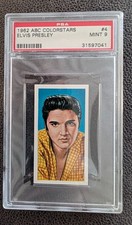 ELVIS PRESLEY - 1962 ABC COLORSTARS #4 - GIVEAWAY CARD - GRADED - PSA 9 MINT