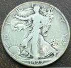 US 1927-S Walking Liberty Half Dollar  **