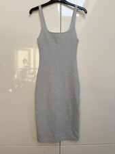 Zara Trafaluc White & Black Striped Sleeveless Dress, Small