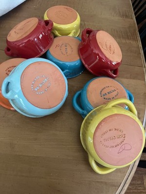 Del Silva terra-cotta bowls from Italy