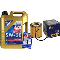 SCT Inspektionspaket 5L Liqui Moly Longlife 5W-30 FüR VW Polo 1.2 12V Fox Skoda