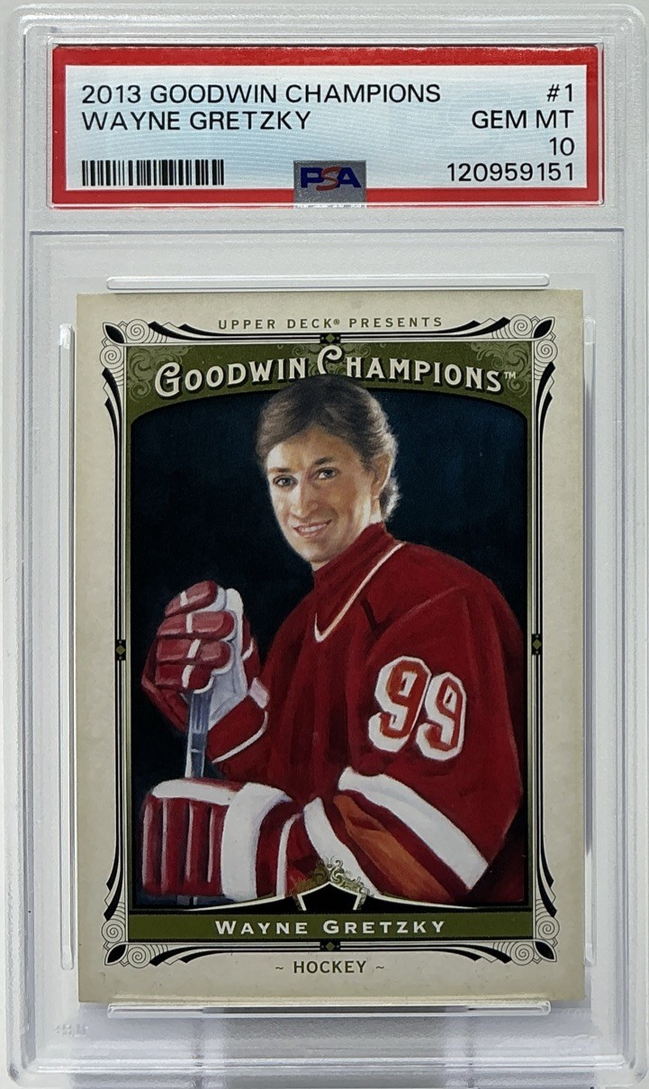 Wayne Gretzky PSA 10 -2013 Upper Deck Goodwin Champions-Oilers, Kings, Great One