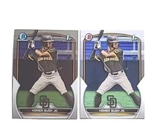 2023 Bowman Draft (×2) Chrome/Paper 1st Homer Bush Jr. (PADRES) !!