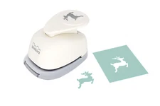Bira Craft 1 inch Reindeer Lever Action Craft Punch for Paper Crafting
