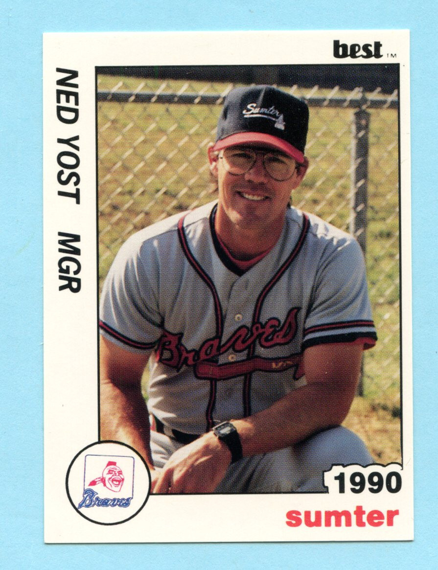 1990 Minor League Ned Yost -- Sumter Braves -- Box 142 | eBay