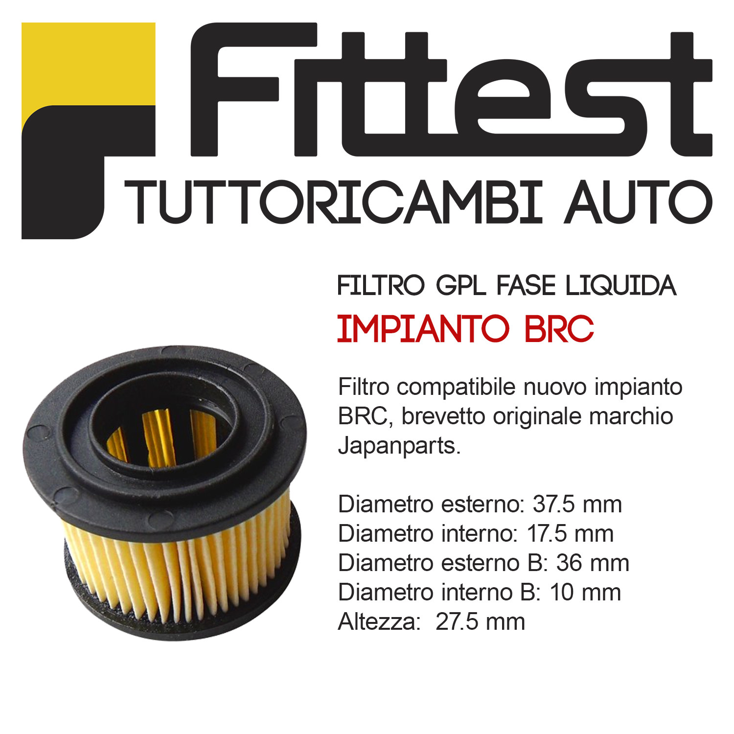 Filtro GPL Compatibile Per Elettrovalvola BRC | Ricambio Per Riduttore GPL | Non Originale - Foto 9