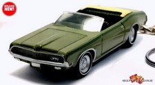   RARE KEYCHAIN 68 70 GREEN MERCURY COUGAR CONVERTIBLE CUSTOM Ltd GREAT GIFT    