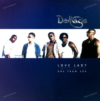 Damage - Love Lady (Da House Mixes) Maxi Blue Vinyl (VG+/VG+) '