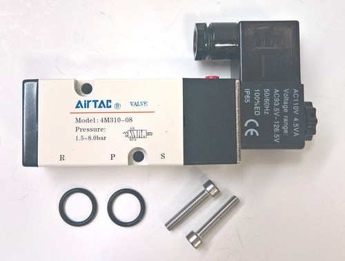 Elettrovalvola 4V220 5/2 1/4 pollici per cilindri pneumatici 230V o 12V Elettrovalvola 4V220 5/2 1/4 pollici per cilindri pneumatici 230V o 12V