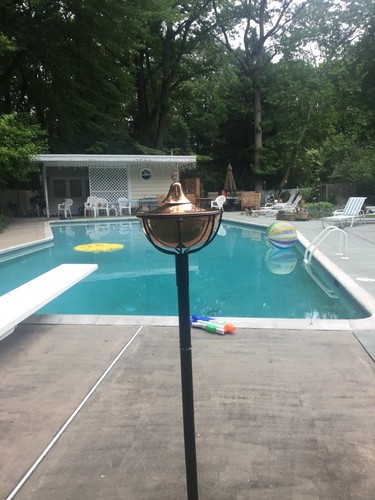 Copper Bowl Garden Torch - Picture 7 of 12