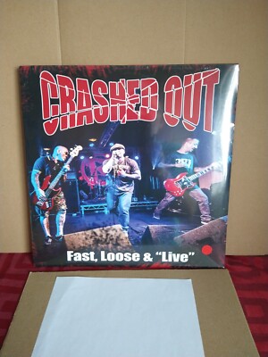 Crashed Out Fast Loose And Live LP Red Vinyl Punk Oi 4 Skins Last Resort Blitz