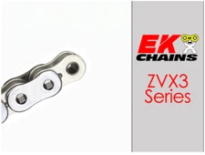EK ZVX3-525 MOTORCYCLE CHAIN 120 LINKS TENSILE STRENGTH 10,300 lbs CHROME