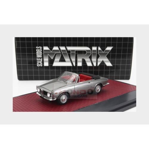 Matrix 1/43 Alfa Romeo Giulia GTC Cabrio 1964 - Gris Argenté - Modèle Résine Neuf