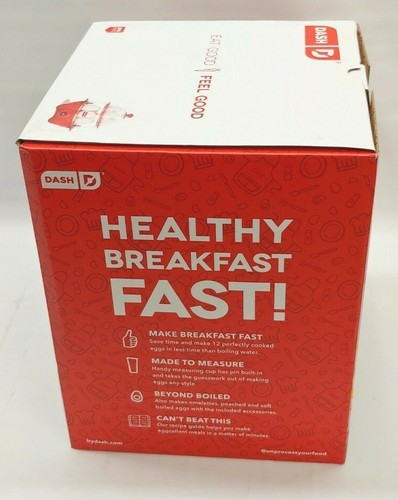 Dash DEC012 Deluxe Egg Cooker - Red, Black or White Choose Color - Picture 3 of 5