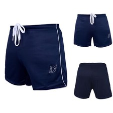DEFY NEW MEN WORKOUT GYM TRAINING SPORTS RUNNING CASUAL FITNESS SHORTS NAVY BLUE