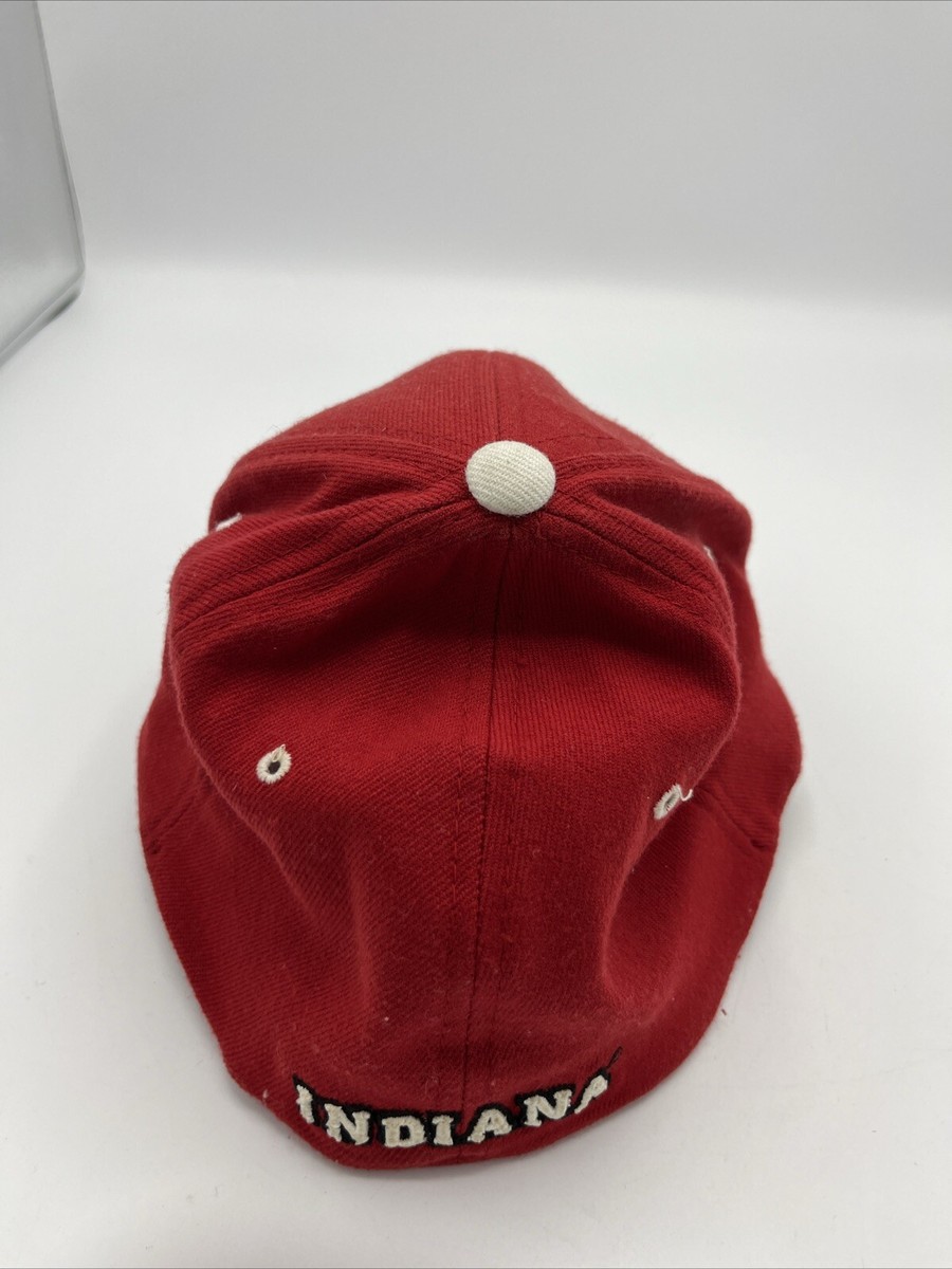 Indiana University NCAA Hat Cap Red Zephyr Z Fit Size M/L | eBay