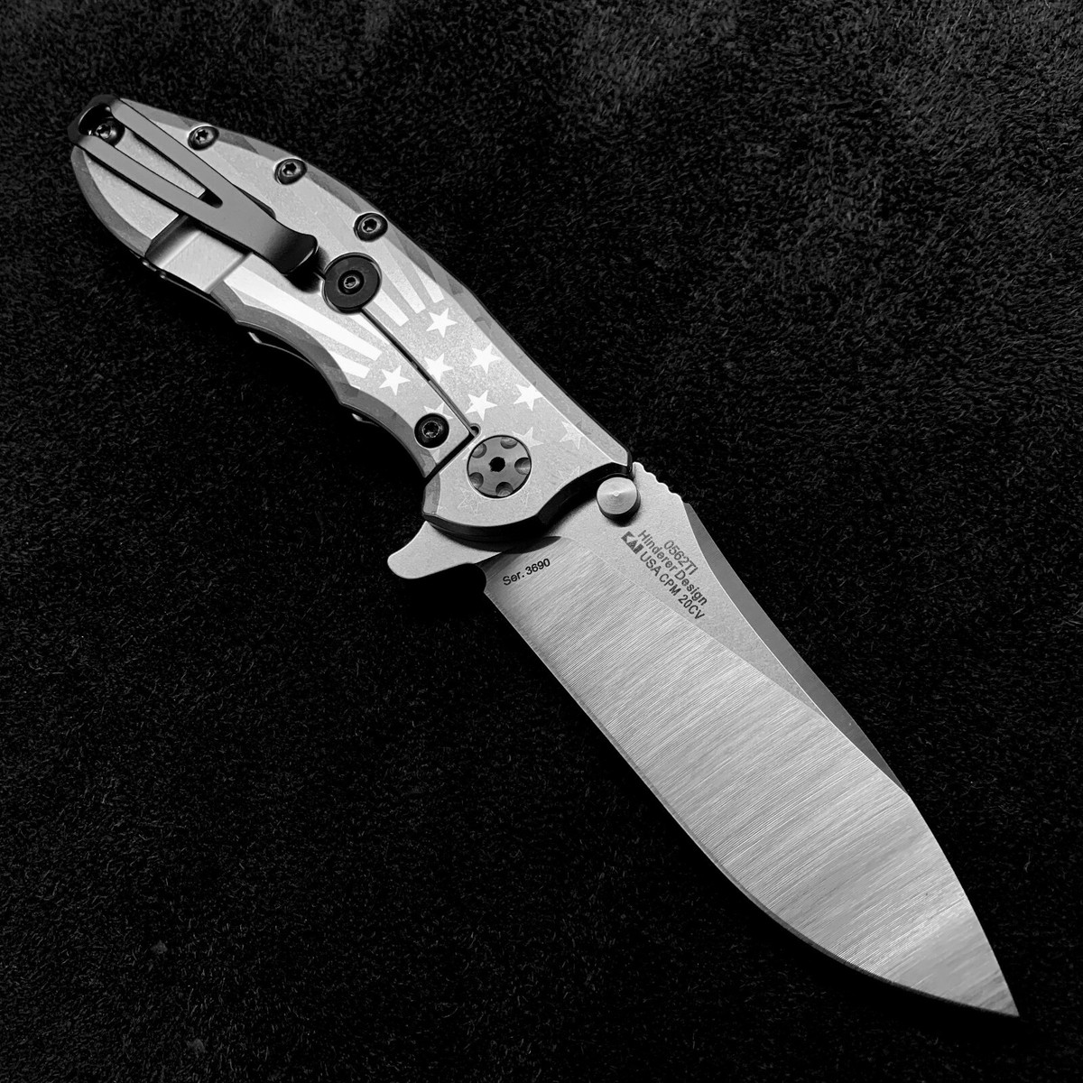Zero Tolerance 0562Ti Flipper Rick Hinderer Plain Edge ZT 0562