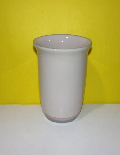 Vintage Pfaltzgraff Aura Pattern Pink Gray Vase Kitchen Utensil Holder