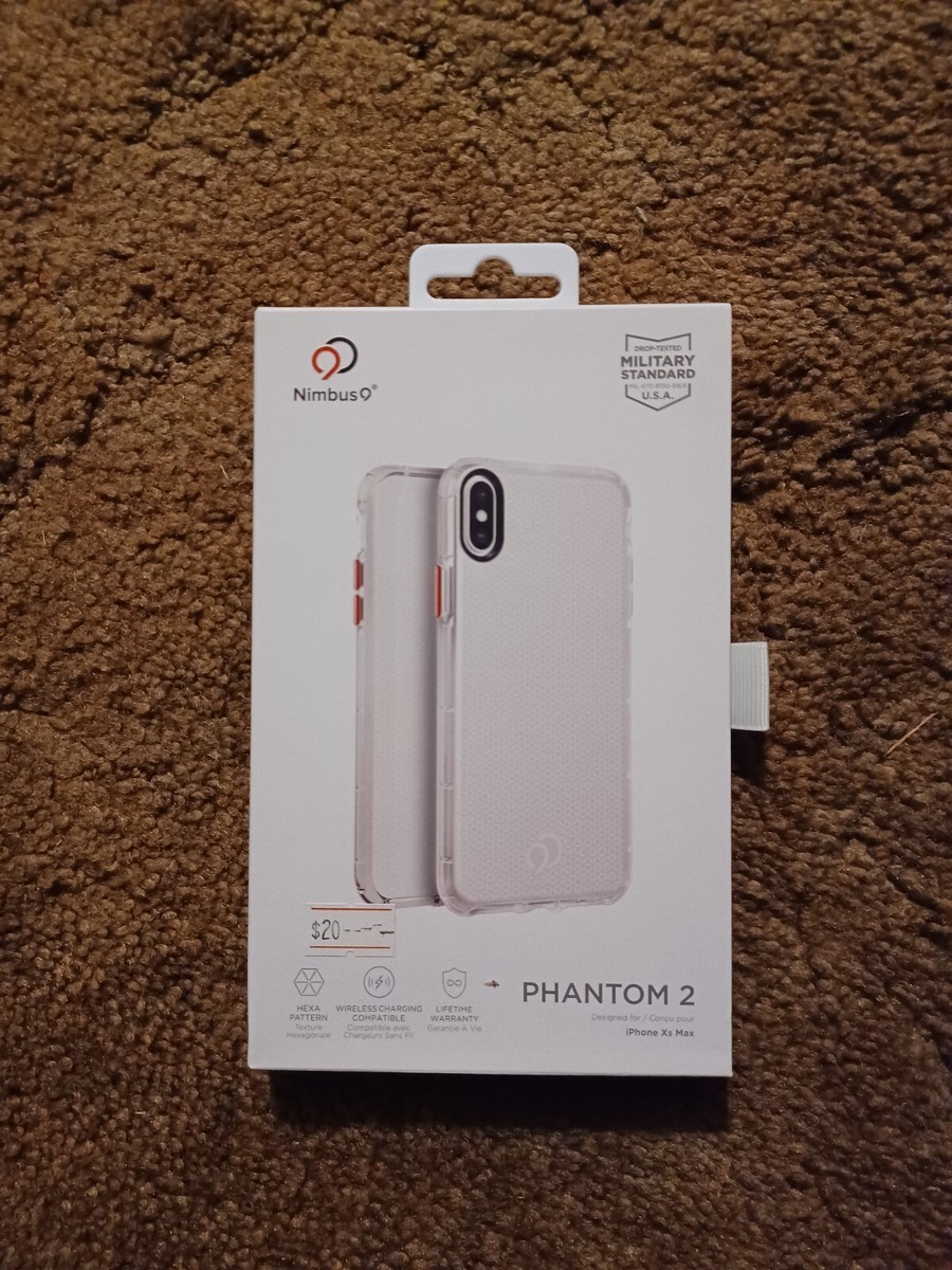 Nimbus 9 iPhone Xs Max Phone Case Clear Phantom 2 Military Standard Drop  Tested