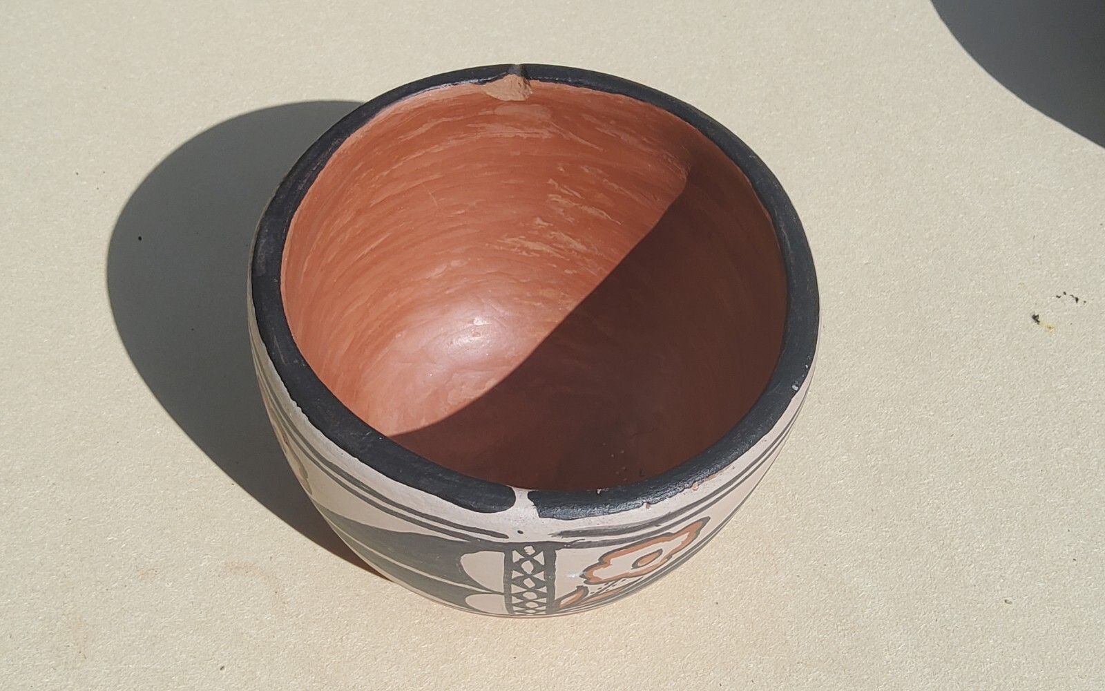 Santo Domingo Pueblo Pottery Bowl Signed ALVINA GARCIA eBay