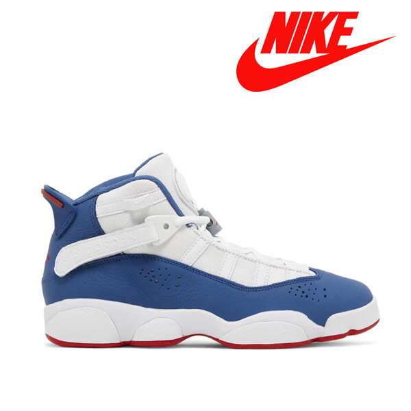NIKE JORDAN 6 RINGS GS 323419-140 White Blue NEW ON SALE 100
