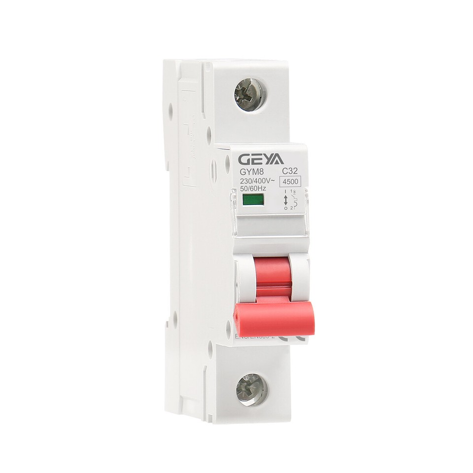 GEYA Mini Circuit Breaker MCB 1P 6-63A (Type C) - DIN Rail Mount, 6kA - View #9