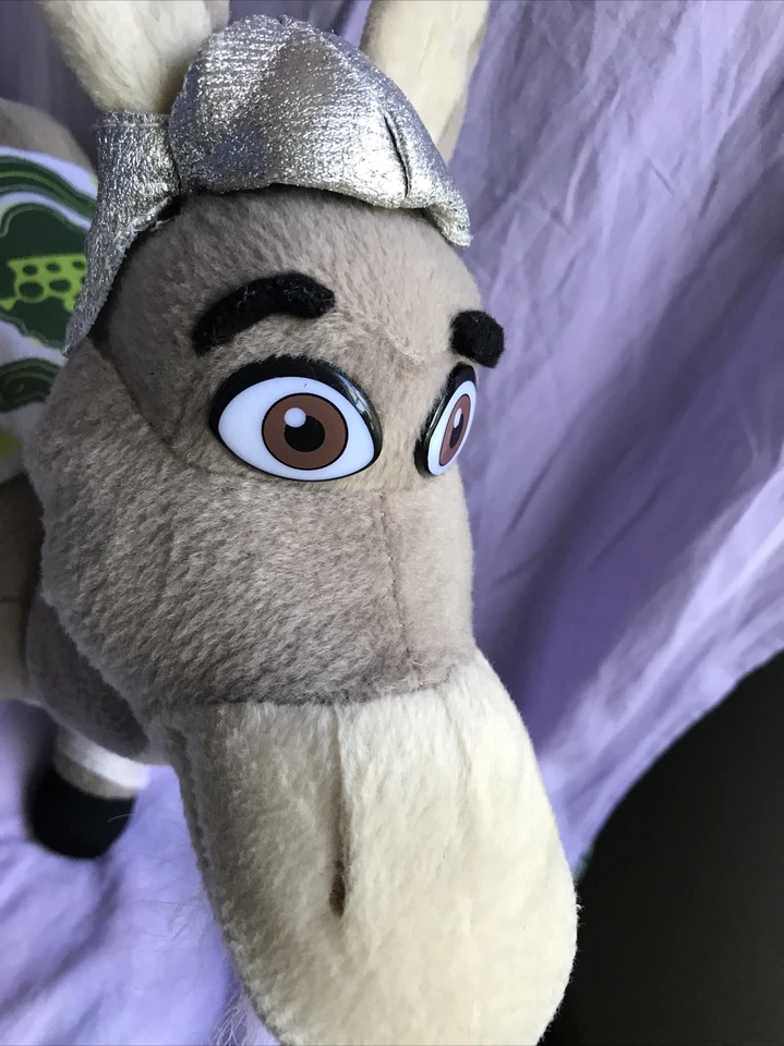 Peluche Shrek The Third Donkey Knight Armor 2006 Nanco usado estado Foto 4 de 4