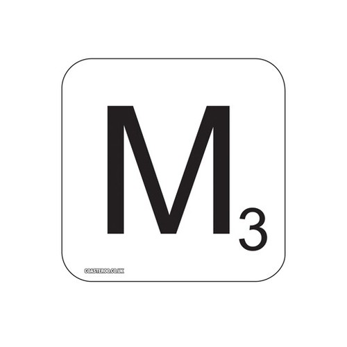 SCRABBLE LETTER Hot Drinks Coasters / Bar Mat - Hardboard / Gloss Finish - Picture 21 of 34