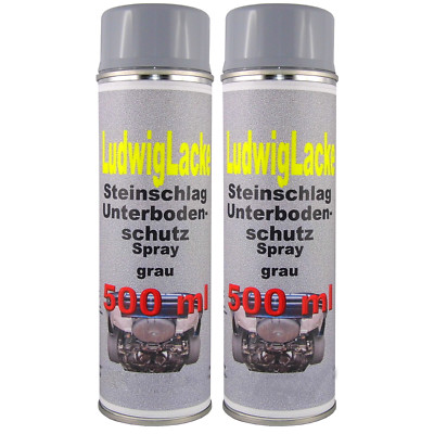 Steinschlagschutz 2 x 500ml Unterbodenschutz Grau Spraydosen
