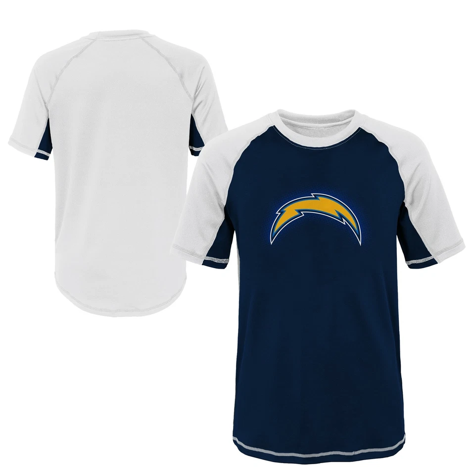 Outerstuff NFL 青年圣地亚哥充电器短袖防撞衬衫 — 第 3/3 张图片