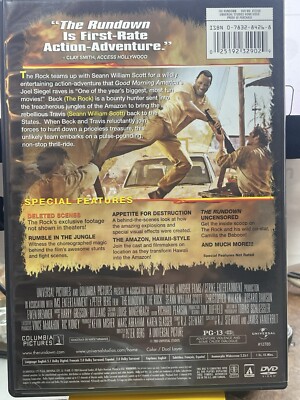 The Rundown (DVD, 2004, Widescreen Edition)