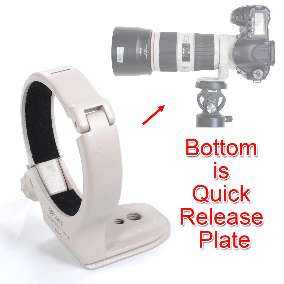 Tripod Mount Ring Collar For Canon EF 70-200mm F/4L Is II USM Or EF 70 200mm F 4l Ef 70 200mm F 4l Is Replaces Canon