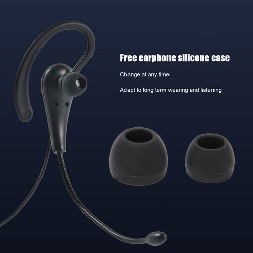 Call Center Headset Ear Hook Single Sided 3.5mm Customer Service Headphone U REL - Picture 14 of 24