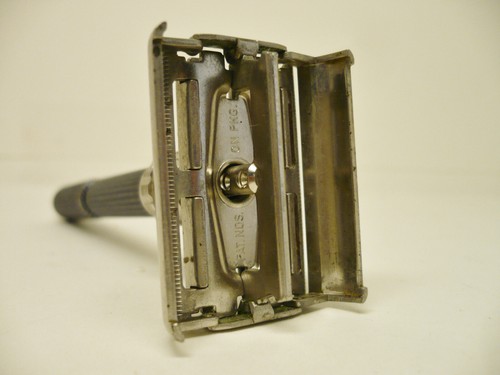 Safety Razor 1969 O4 Gillette Black Handle Super Adjustable 1-9 Black Beauty - Picture 10 of 10