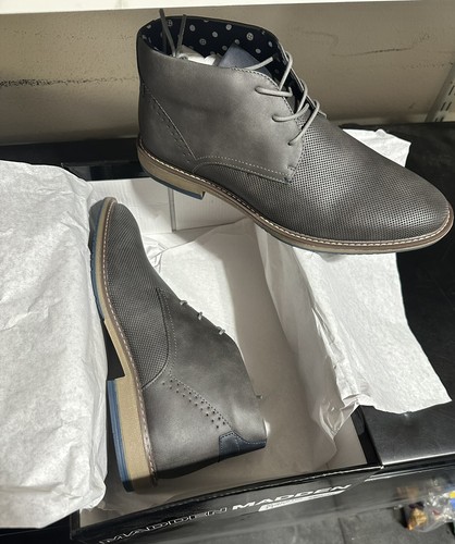 STEVE MADDEN M-Sestin Gray Lace Up Ankle Chukka Boots Shoes Men's Size 11 M - 第 5/9 張圖片