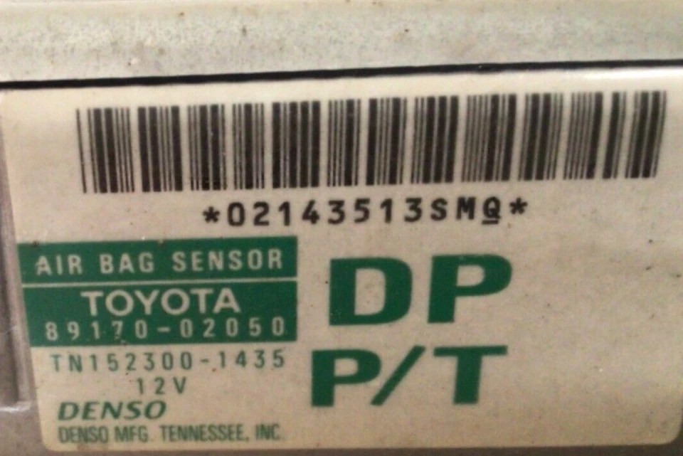 1998 - 2000 Toyota Corolla SRS модуль управления компьютер # 89170-02050 OEM - Изображение 2 из 4