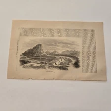 Antelope Peak Arizona c. 1864 Engraving (367)