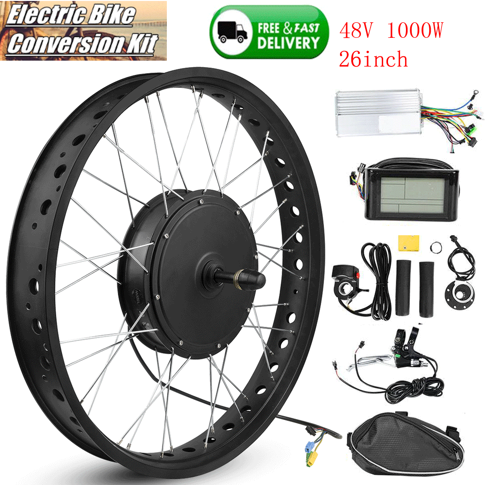 Electric bicicletta 48V 1000W Hub Motor Conversion Kit 26'' rueda Ebicicletta Modification Electric bicicletta 48V 1000W Hub Motor Conversion Kit 26'' rueda Ebicicletta Modification