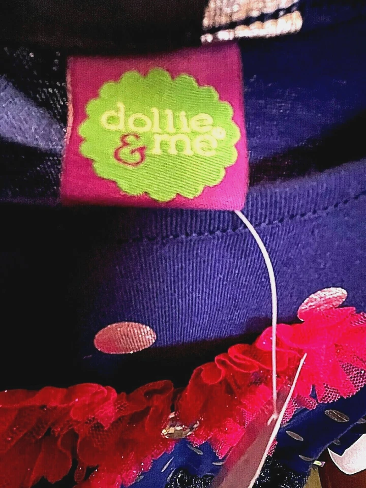 😊 Vestido Kohl's Dolly & Me Niñas Azul Marino S10 Manga Larga Hasta la Rodilla PRECIO BAJO Foto 4 de 4