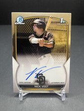2023 Bowman Chrome Nick Vogt Prospect Auto Autograph #CPA-NV Padres