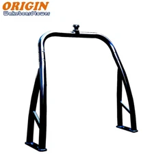 Origin Glossy Black Coated Ski Tow Bar for Pontoon Boats Universal Ski Tow Pylon