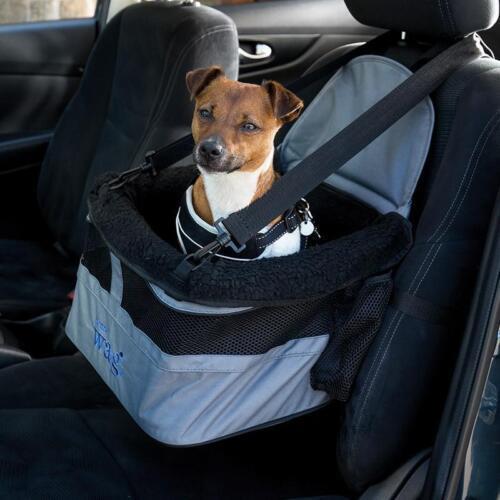 Seggiolino Auto per Cani di Piccola Taglia Viaggio Viaggio con Base Imbottita e Clip Tether