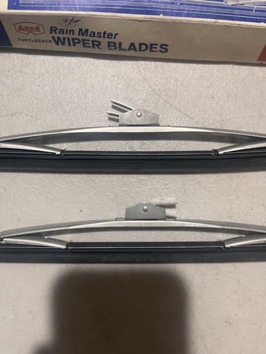 Vintage NOS 12" ANCO 800 Turtleback Red Dot Wiper Blade Pair Dull Finish 12 Inch - Picture 3 of 8