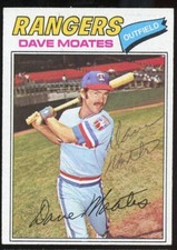Dave Moates 588 Signed Autograph Auto 1977 Topps Baseball Trading Card