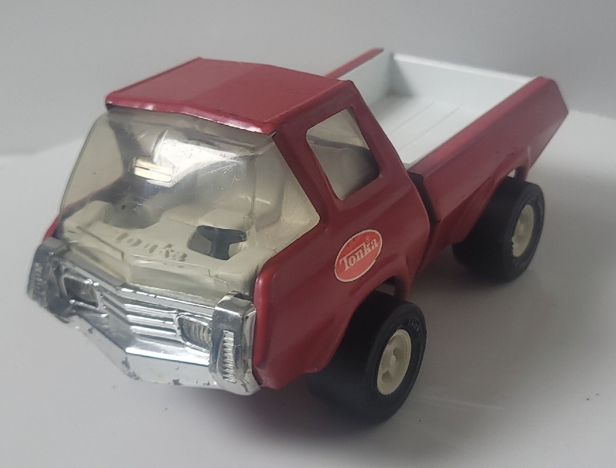Vintage Tonka Cab Over Pickup Truck Pressed Steel Red with Vintage Tonka Cab Over Pickup Truck Pressed Steel Red with